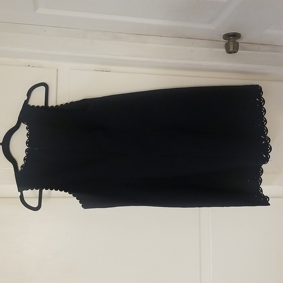 J Crew Scalloped Dress size 6 navy blue - Picture 5 of 11